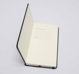 4 x 7" Classic Pocket Book Ruled Notebook Journal Black Cover 96Page Dairy Pad