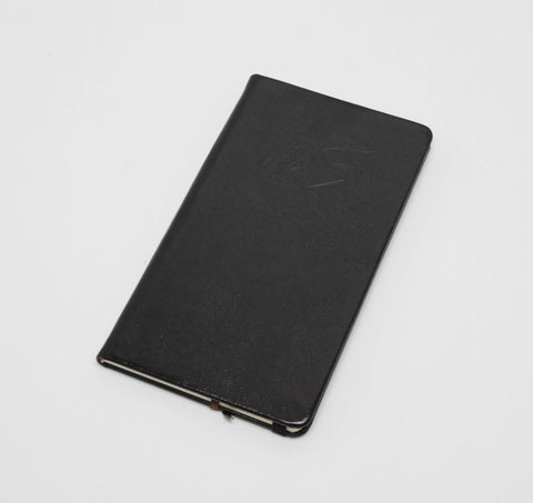 4 x 7" Classic Pocket Book Ruled Notebook Journal Black Cover 192-Page Dairy Pad 16076-BLACK