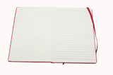 5.75x8.25" Classic Pocket Book Ruled Notebook Journal Red Cover 96Page Dairy Pad