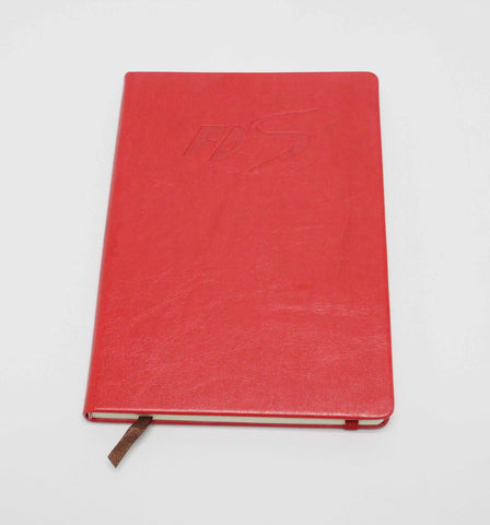 5.75x8.25" Classic Pocket Book Ruled Notebook Journal Red Cover 192 P Dairy Pad 16076-RED