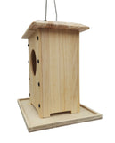 Hanging Wood Bird Feeder House Decor DIY Toy Kit Art Craft Build Nest Project 16088
