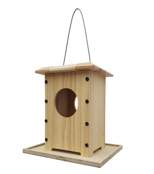 FixtureDisplays® 7.8 X 5.9 X 7.8" Hanging Wood Bird Feeder Kit Craft Your Own Nesting Project 16088