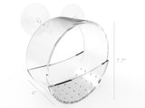 Original Circular Window Bird Feeder - Clear Acrylic House for Small Wild Birds 16091