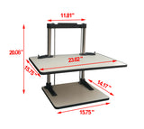 Height Adjustable Standing Desk Ergonomic Sit Stand Desk Solution with Springs 16104