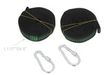 Set of 2 pcs Hammock Tree Straps Suspension System with 2 Carabiners 16114