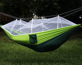 Portable Hammock Jungle Camping with Mosquito Net Outdoor Hanging Sleeping Bed 16117