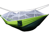 Portable Hammock Jungle Camping with Mosquito Net Outdoor Hanging Sleeping Bed 16117