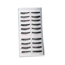 10 Pairs Long Cross Fake Eyelashes Makeup Natural 3D False Thick Black Eye Lashes 16122