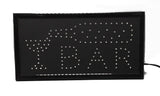 "Bar" Animated LED Sign with Hanging chain, Rectangular - Red, Yellow, Green & Blue 16674