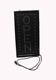 "OPEN" Vertical LED Sign with Hanging Chain - Red & Blue 16675