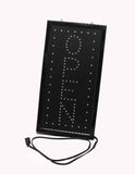 "OPEN" Vertical LED Sign with Hanging Chain - Red & Blue 16675