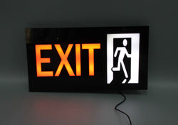 LED Illuminated Sign with EXIT Message, Red & White 16679