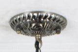 Tiffany Style Glass & Steel Hanging Pendant Ceiling Lamp Fixture 16692