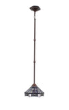 Tiffany Style Elegant Glass & Steel Hanging Pendant Ceiling Lamp Fixture 16693