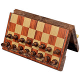 Chess Set 11"x9.4" Folding Standard Travel International Chess Game Board Set with Magnetic 16701