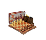 Chess Set 11"x9.4" Folding Standard Travel International Chess Game Board Set with Magnetic 16701