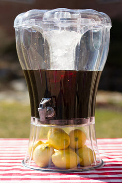 High Quality Gallon Beverage Dispenser with Removable Ice Cone Lightly Used