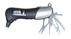 Digital Tire Pressure Gauge Multi Function Car Escape Safety Tool LED 16714