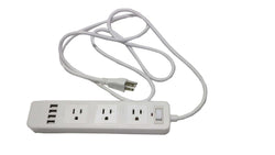 Power Strip Extension Cord USB Ports Power Sockets Smart Charge Power Cords