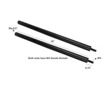 2PK 1/2" Aluminum Rods 10"L Threaded Ends With All Thread Metal Rods Bar