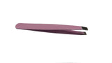 Eyebrow Tweezers, Precision Slanted Tweezers for Ingrown Hair and Brow Plucking, Strong Grip, Pink 16740