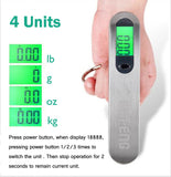 Digital Scale Portable Luggage Scale LCD Electronic Travel Scale Hand Held Scale 16751