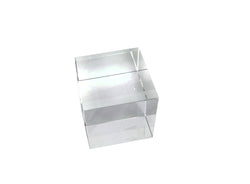 2.36x2.36x2.36" Riser Paper Weight Clear Crystal Cube Riser Solid Block