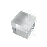 3.5x3.5x3.5" Riser Paper Weight Clear Crystal Cube Riser Solid Block
