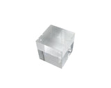Fixture Displays 3x3x3" Riser Paper Weight Clear Crystal Cube Riser Solid Block