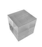 Fixture Displays 3x3x3" Riser Paper Weight Clear Crystal Cube Riser Solid Block