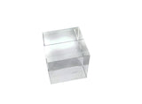 Fixture Displays 3x3x3" Riser Paper Weight Clear Crystal Cube Riser Solid Block