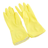 3 PAIR Latex Household Kitchen Cleaning Dishwashing Rubber Gloves Large, Yellow