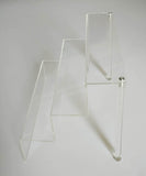 Acrylic Risers 11.8"W x 8.5"D Three-Tier Acrylic Step Display Jewelery Display Decoration and Organi 16799