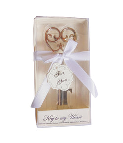 Bottle Opener Silver Color Wedding Gift Wedding Key to My Heart Keepsake