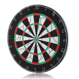 18 inches Dart Board, Double-sided Flocking Dartboard with 6 Brass Darts 16851