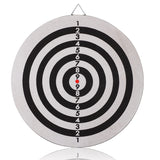 18 inches Dart Board, Double-sided Flocking Dartboard with 6 Brass Darts 16851