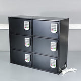 Cellphone Locker Charging Station Public Private Keypad Electronic Lock 22X19X8 16866-new version