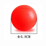 2.76" Red Rubber Bouncy Dog Ball, Non-Toxic Solid Floating Chew Toys for Aggressive Chewers