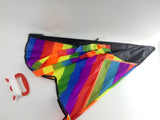 Large Delta Kite, Rainbow Kite For Kids, Easy to Assemble, Launch, Fly 16879