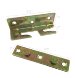 Fixture Displays 4PK Bed Rail Hardware No Mortise Bed Rail Fittings 16884