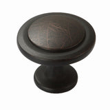 1 Pack (25 pcs) of Oil Rubbed Bronze Cabinet Hardware Round Knob - 1-1/4" Diameter 16885