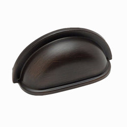 1 Pack (10 pcs) of Oil Rubbed Bronze Cabinet Pulls Hardware Bin Cup Drawer Handle Pull - 3" (75mm) H