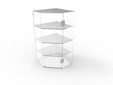 Clear Acrylic Candy Bin Partitioned Dry Food Display Spices Container Retail Donut Cookie Bin 16895