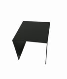 One Riser Combo 3" Cube 3-Sided Black Plexiglass Pedestal Lucite Acrylic Display Risers Jewelry Showcase Fixtures - 1/8" Thick 16905-3INCH-BLACK