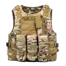 Adjustable Airsoft Vest Paintball Vest Tan Vest 20-24" H, Up to 50" Waist Circumference 16939NEW