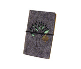 Tree of Life Notebook Refillable Journal Felt Cover Diary Art Drawing Sketchbook