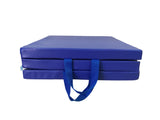 6' Exercise Tri Fold Gym Mat For Gymnastics Aerobics Yoga Martial Arts Dance 16957 BLUE