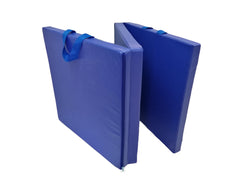 6' Exercise Tri Fold Gym Mat For Gymnastics Aerobics Yoga Martial Arts Dance 16957 BLUE