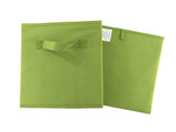 Pack of 6 Foldable Storage Cube Basket Bin, Organizer Containers Drawers, Green