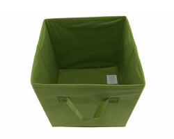Pack of 6 Foldable Storage Cube Basket Bin, Organizer Containers Drawers, Green